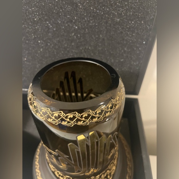 Pasabahce Hand Made Glass 24 K Gold Neck Limited Edition , Made in Turkey - Picture 9 of 14